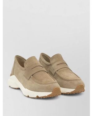 Tod's Leather Slip-On Sneakers - Natural