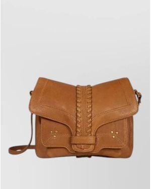 Jérôme Dreyfuss Lambskin Leather Wallet - Brown