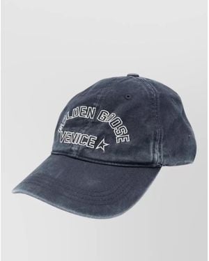 Golden Goose Journey Baseball Cap Cotton Twill Venice - Blue