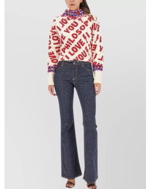 Philosophy Wool High Neck Jumper - Blue