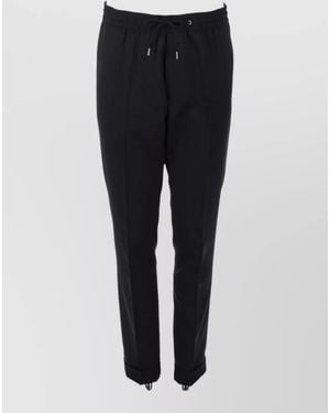 Paul Smith Wool Tapered Trousers - Black