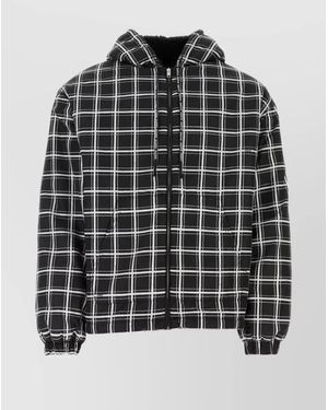 Marni Checked Puffer Jacket - Black