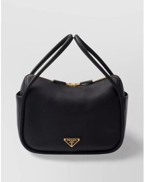 Prada Darling Leather Clutch Bag - Blue