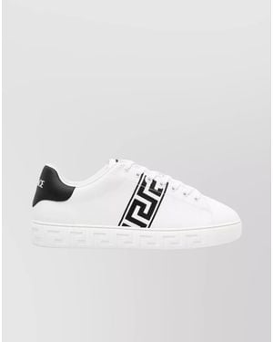Versace Leather Low-Top Trainers - Metallic