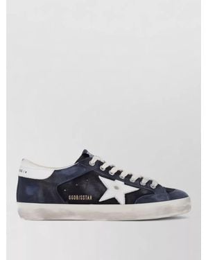 Golden Goose Leather Low-Top Trainers - Blue