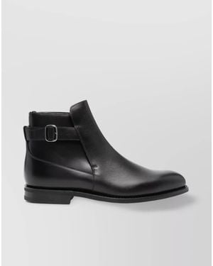 Church's Leather Buckle-Fastening Ankle Boots - Black