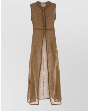 LeKasha Linen Maxi Dress - Natural