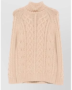 Brunello Cucinelli Cable-Knit Roll-Neck Cashmere Jumper - Natural
