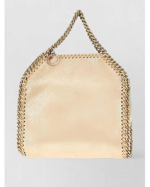 Stella McCartney Falabella Tiny Tote Bag Chain Shoulder - Natural