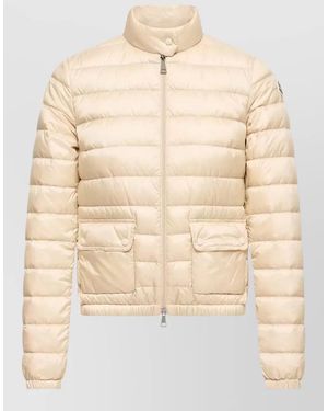 Moncler Lans Short Down Coat Packable - Natural