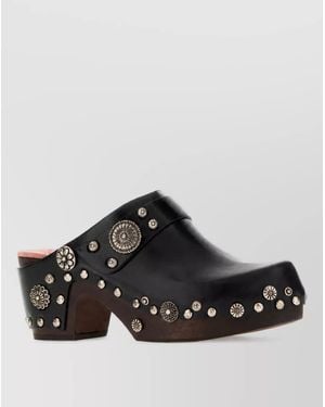 Chloé Leather Clogs - Black