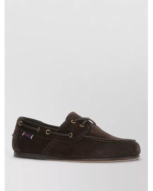 Sebago Suede Lace Up Loafers Rubber Sole - Multicolor
