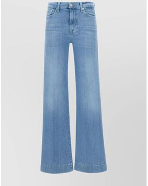7 For All Mankind Modern Dojo Wide Leg Pants - Blue