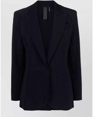 Norma Kamali Single-Breasted Blazer - Blue