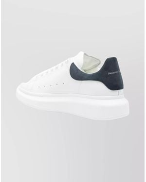 McQueen Low Top Sneakers With Flat Rubber Sole - Gray