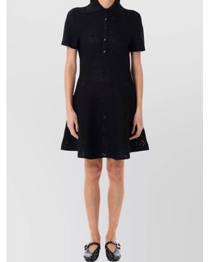 Givenchy Mini Robe Polo À Monogramme - Black