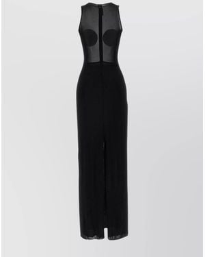 Jean Paul Gaultier Viscose Jersey Maxi Dress - Black