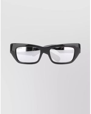 Gucci Rectangular Frame Sunglasses - Metallic