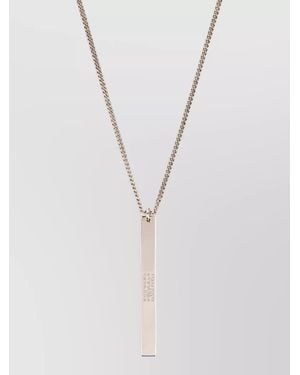 MM6 by Maison Margiela Brass Pendant Necklace - White