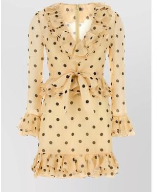 Valentino Garavani Silk Mini Dress - Metallic