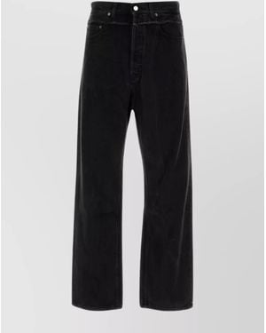 Ambush Denim Mid-Rise Wide-Leg Trousers - Black