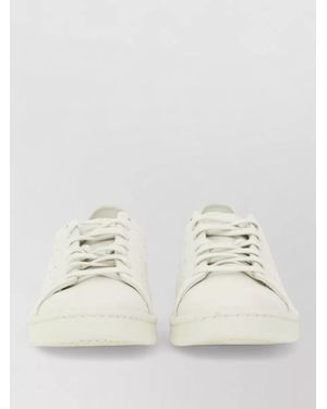 Y-3 Stan Smith Trainers Perforated Upper Round Toe Rubber Sole - Natural