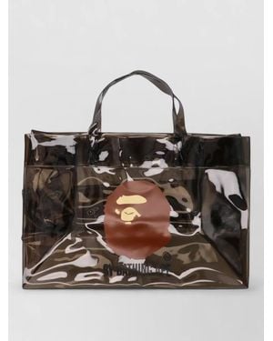 A Bathing Ape Beach Tote Shopper Top Handles Transparent - Multicolour