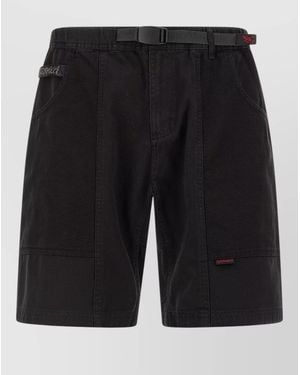 Gramicci Gadget Bermuda Shorts Adjustable Belt Pockets - Black