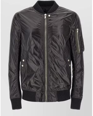 Rick Owens Solid Bomber Jacket - Black