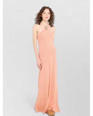 Alanui Linen Halterneck Maxi Dress - White
