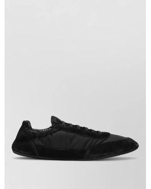 Prada Collapse Re-Nylon And Suede Elasticized Trainers - Black