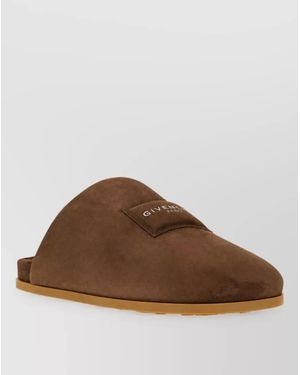 Givenchy Leather Slides - Brown