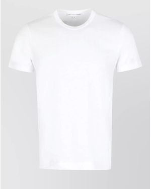 Comme des Garçons Cotton Crew Neck T Shirt Regular Fit - White