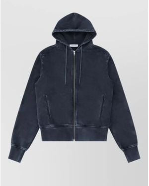 Entire studios Cotton Slim-Fit Zip-Up Hooded Jacket - Blue