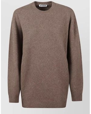 Jil Sander Oversized Sweatshirt - Brown