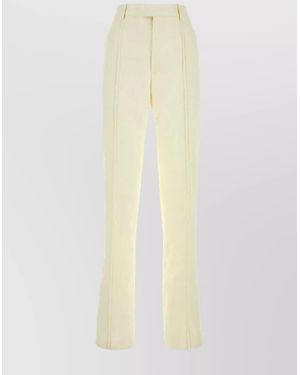 Bottega Veneta Linen Trousers - White