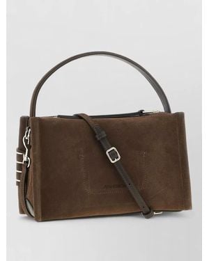 JW Anderson Loafer Small Shoulder Bag Top Handle - Brown