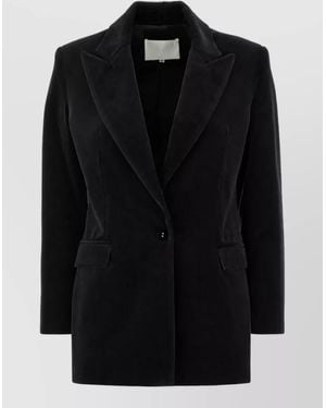 Costarellos Velvet Blazer - Black