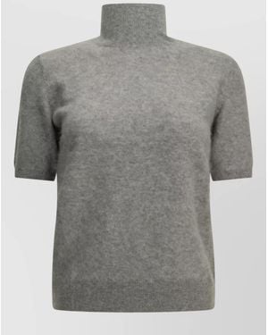 Max Mara Wool Turtleneck Sweater - Gray