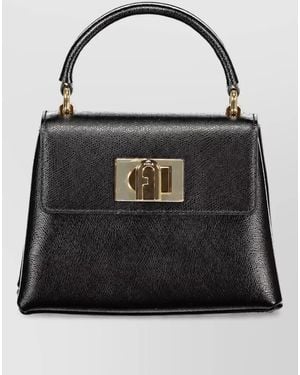 Furla Leather Clutch Bag - Black