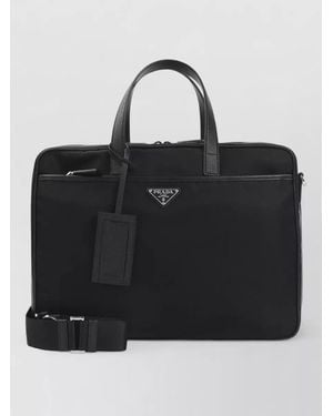 Prada Explore Laptop Bag - Black