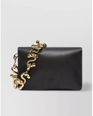 Sportmax Padded Nappa Leather Mini Soffy Bag - Black