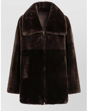 Blancha Faux Shearling Jacket - Black