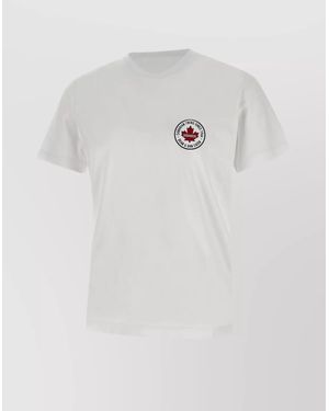 DSquared² "Cool Fit Tee" Cotton T-Shirt - White