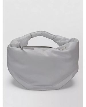 FEDERICO CINA Maxi Tortellino Compact Shoulder Tote Bag - Gray