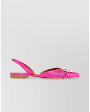 Malone Souliers Misha Flats Rhinestone Embellishment - Pink