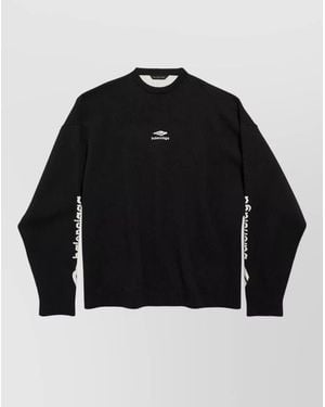 Balenciaga Wool Crewneck Jumper - Black
