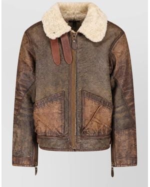 Polo Ralph Lauren Leather Coat - Brown