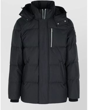 Moose Knuckles Cloud 3Q Hooded Nylon Down Jacket - Black