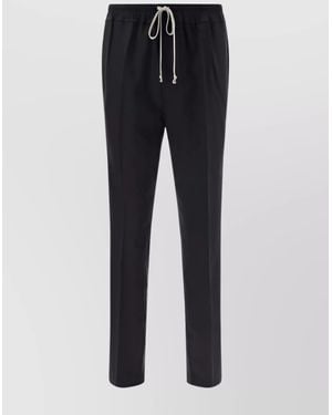 Rick Owens Drawstring Waistband Pants Featuring Pockets - Blue